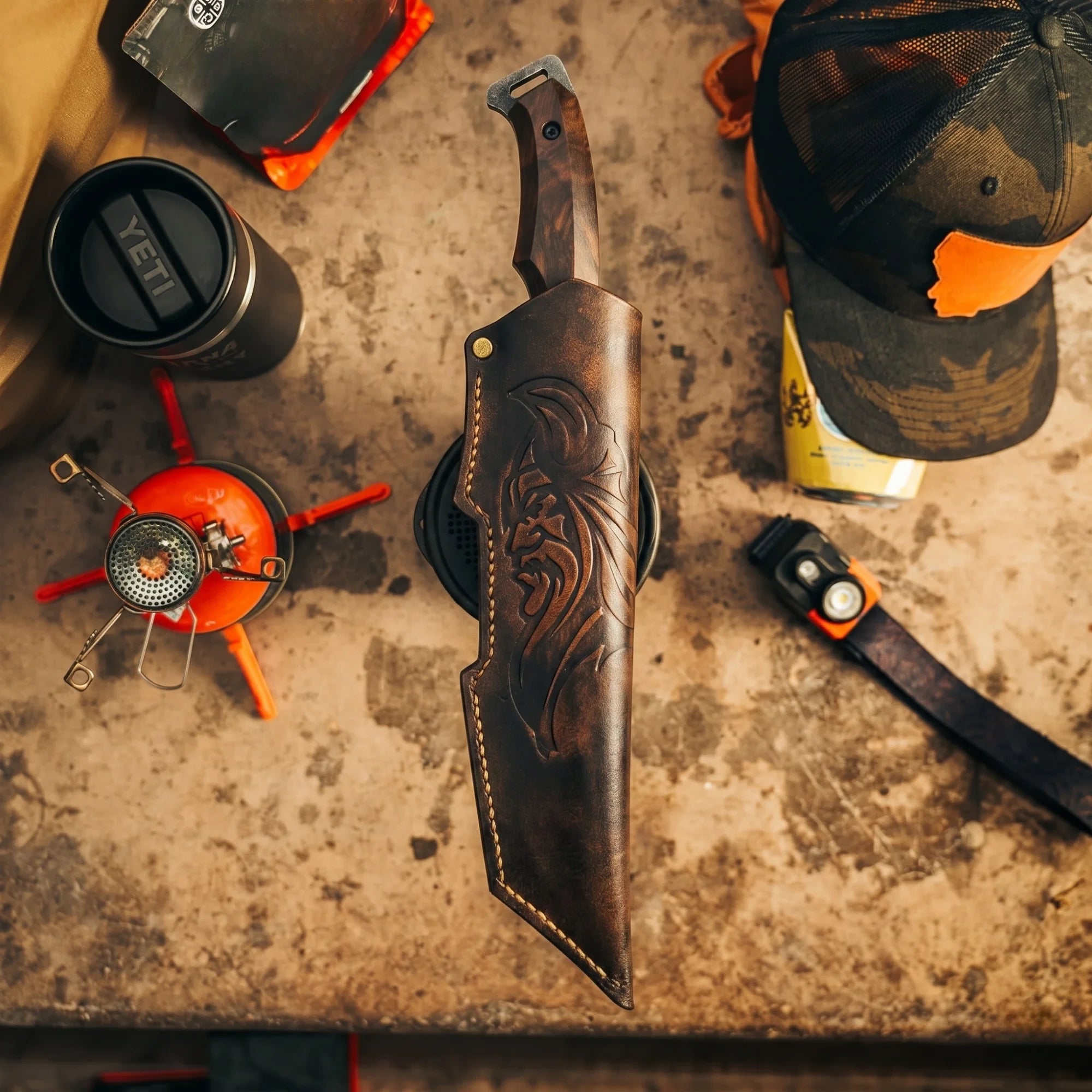 Harzemşah Çift Ağız Bushcraft Bıçağı