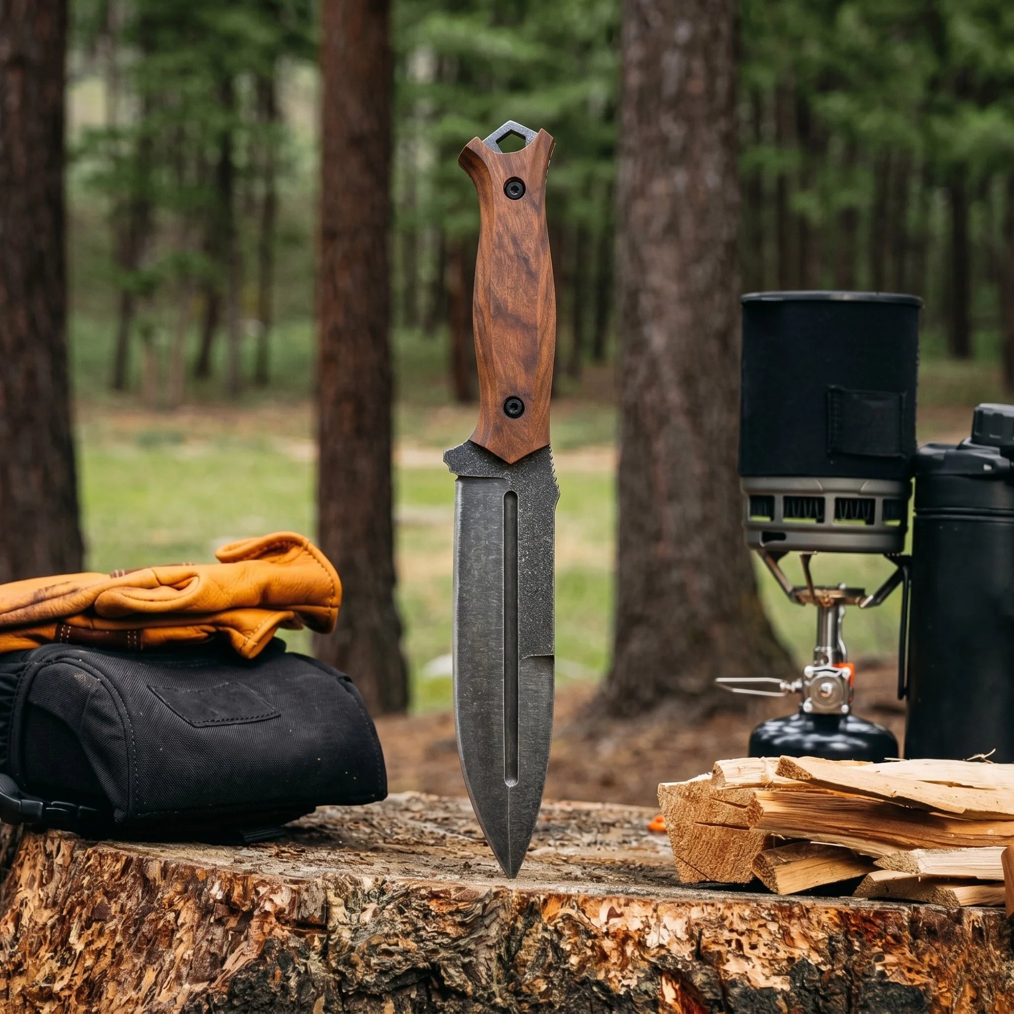 Saltuk Oluklu Bushcraft Bıçağı