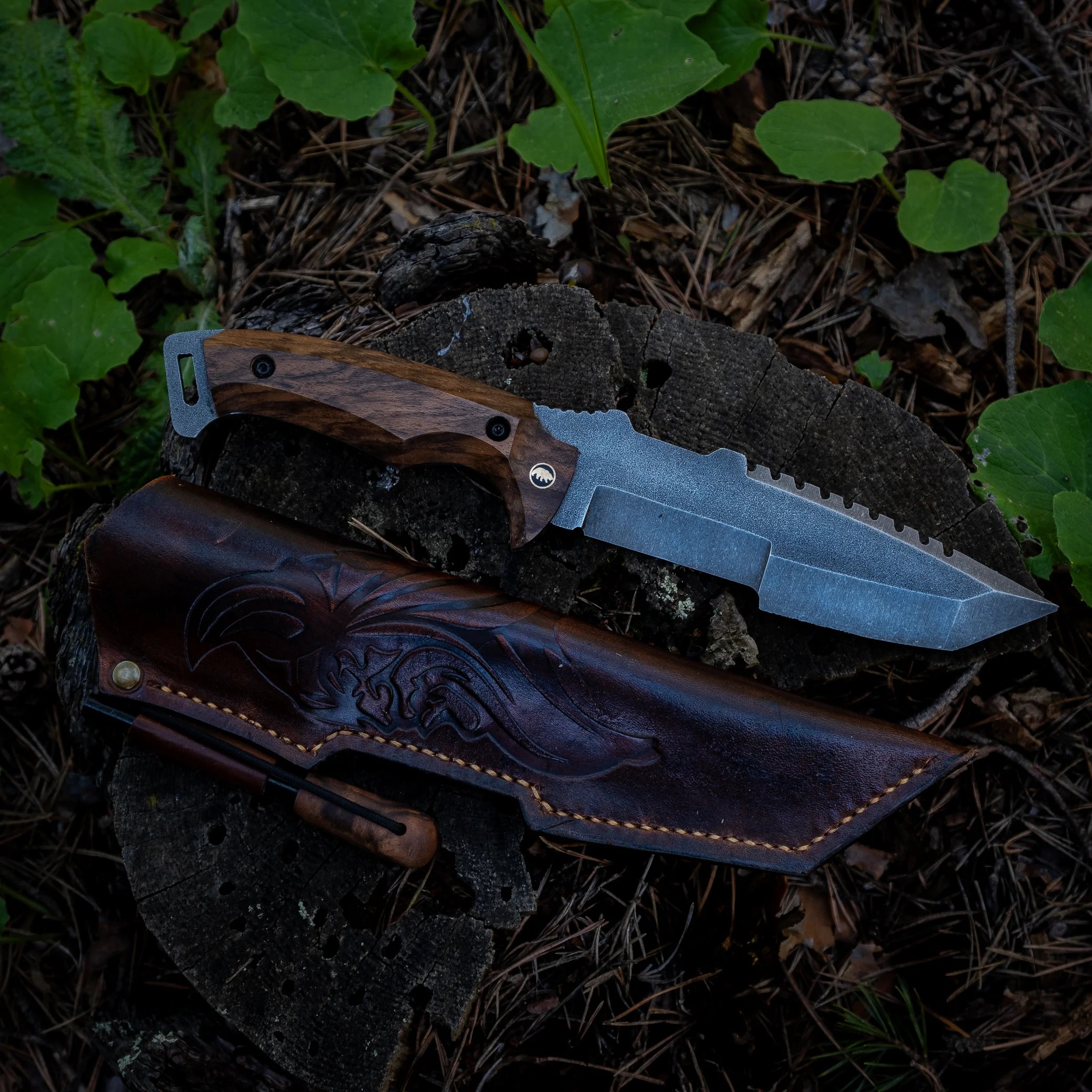 Harzemşah Çift Ağız Bushcraft Bıçağı