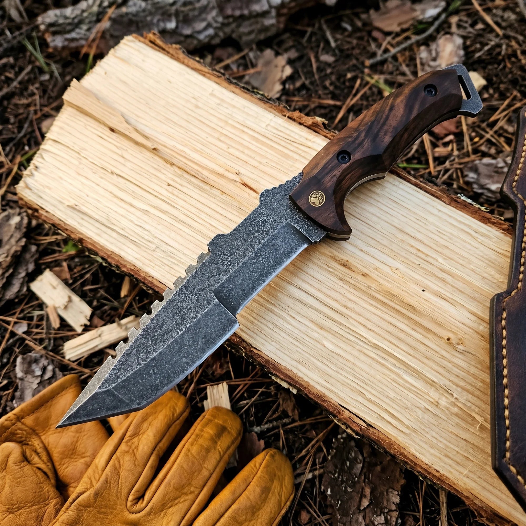 Harzemşah Çift Ağız Bushcraft Bıçağı