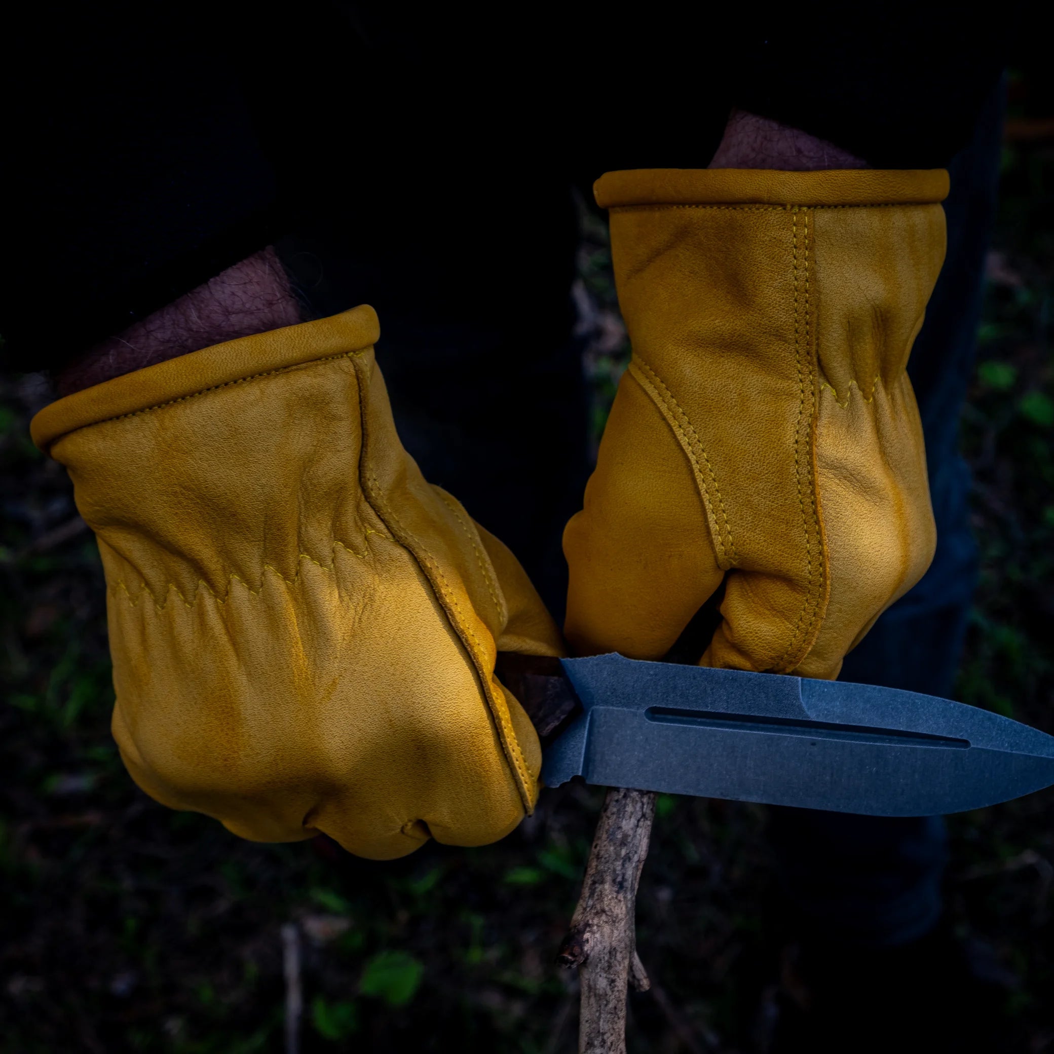 Deri Bushcraft Eldiven