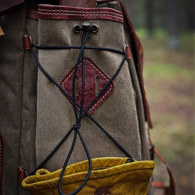 Deri Bushcraft Kamp Sırt Çantası