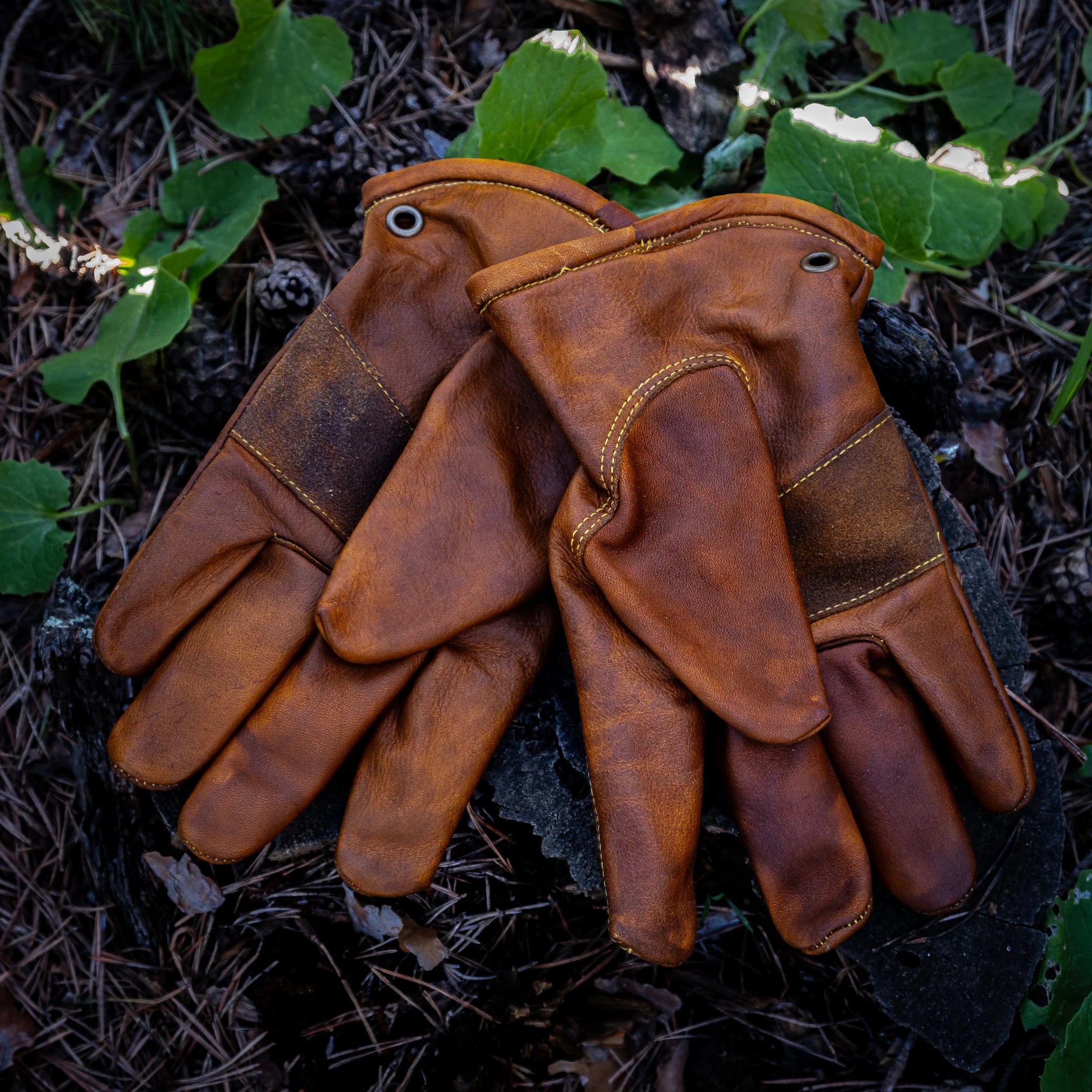 Deri Bushcraft ve Motorcu Eldiveni