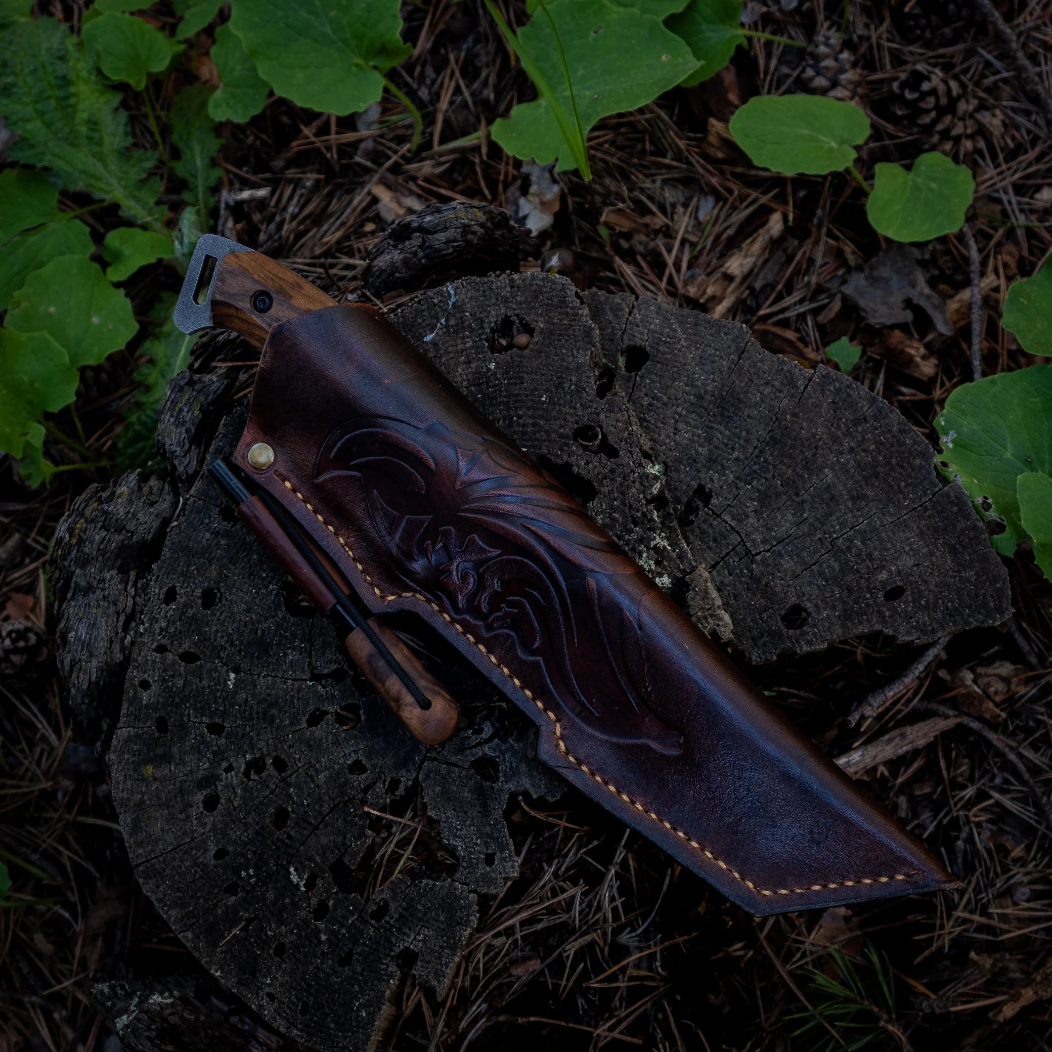 Harzemşah Çift Ağız Bushcraft Bıçağı