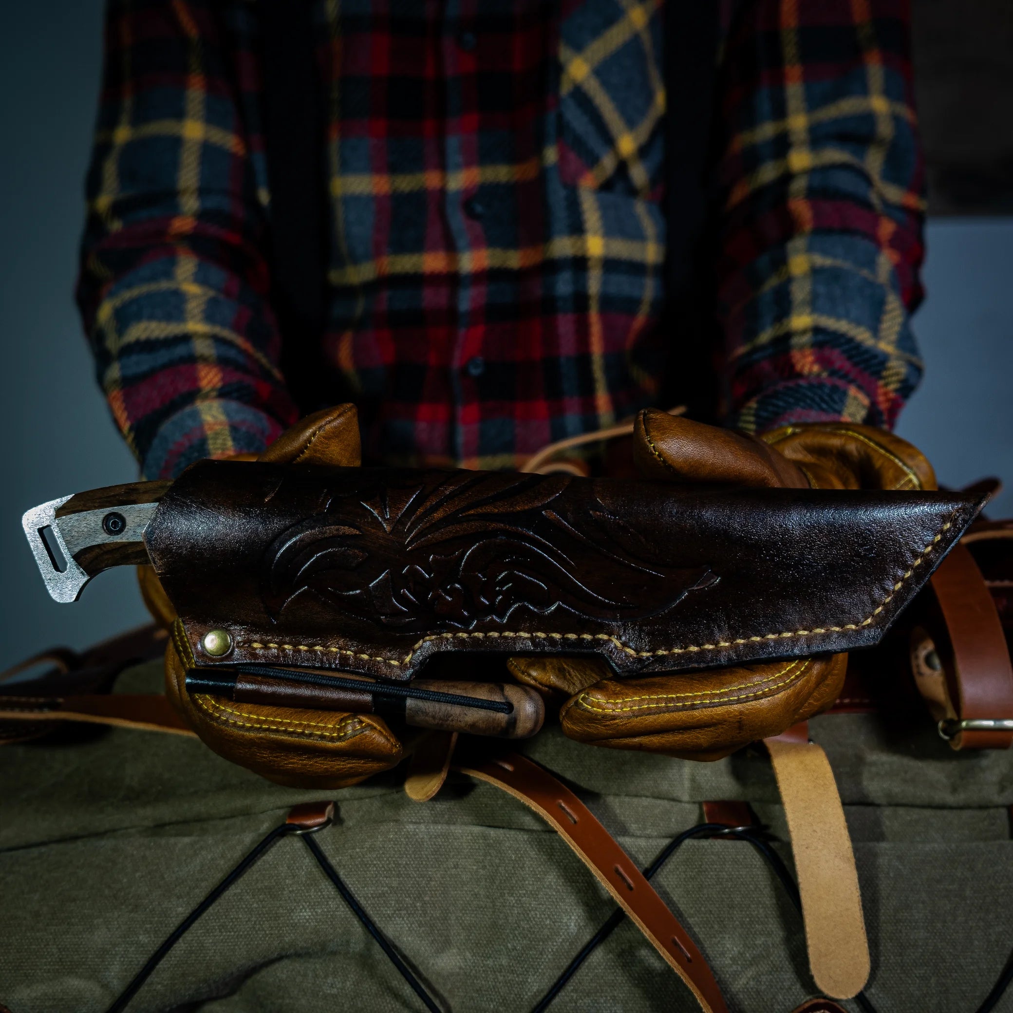 Harzemşah Çift Ağız Bushcraft Bıçağı