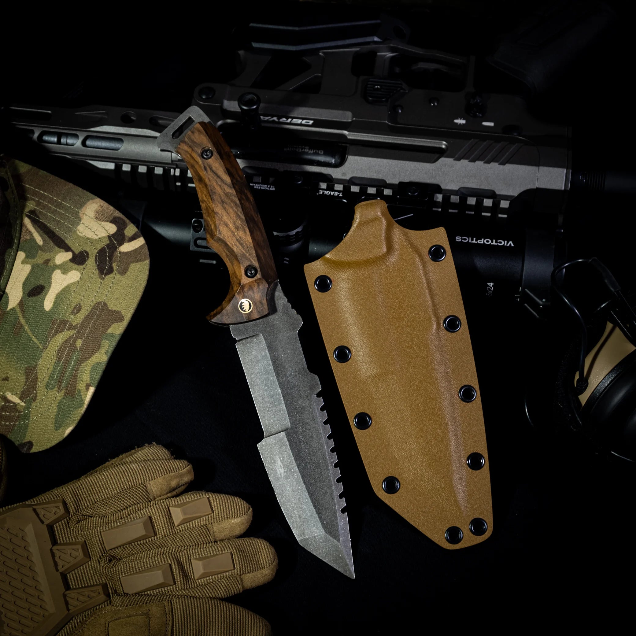 Harzemşah Çift Ağız Bushcraft Bıçağı