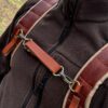 El Yapımı Deri Bushcraft Kamp Sırt Çantası