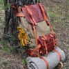 El Yapımı Deri Bushcraft Kamp Sırt Çantası
