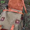 El Yapımı Deri Bushcraft Kamp Sırt Çantası